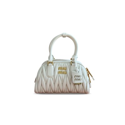 MIU MIU ARCADIE MATELASSÉ NAPPA LEATHER BAG 5BB191 (22*13*10.5cm)